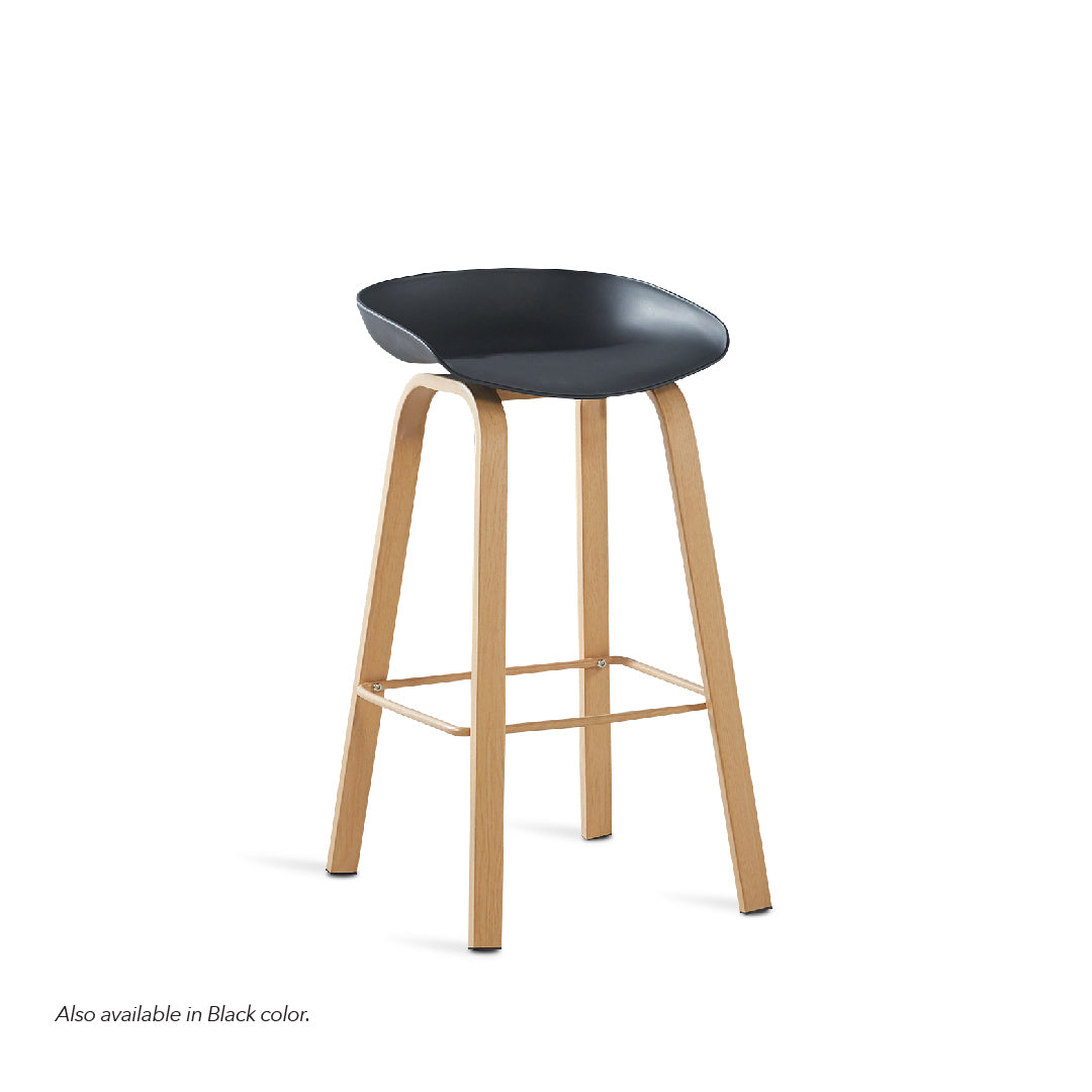 LUBNA Bar Stool White