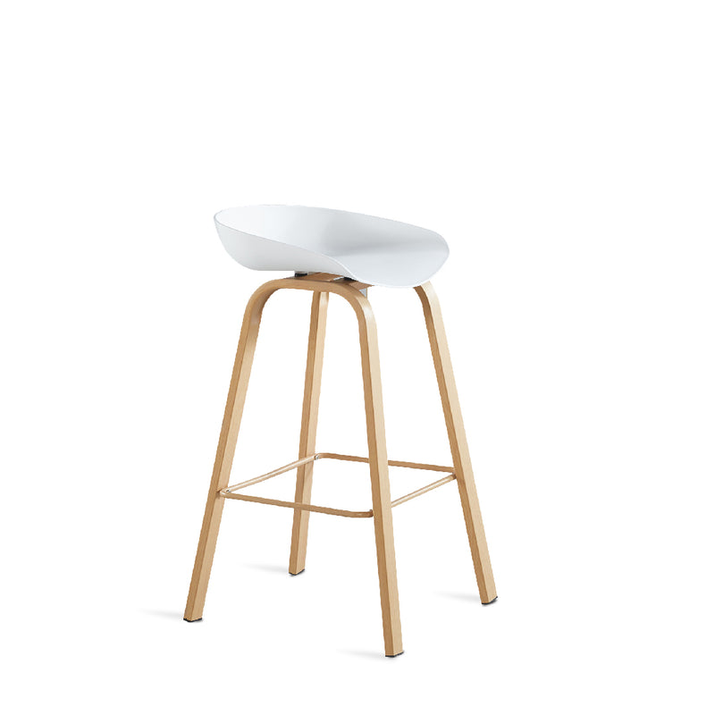 LUBNA Bar Stool White