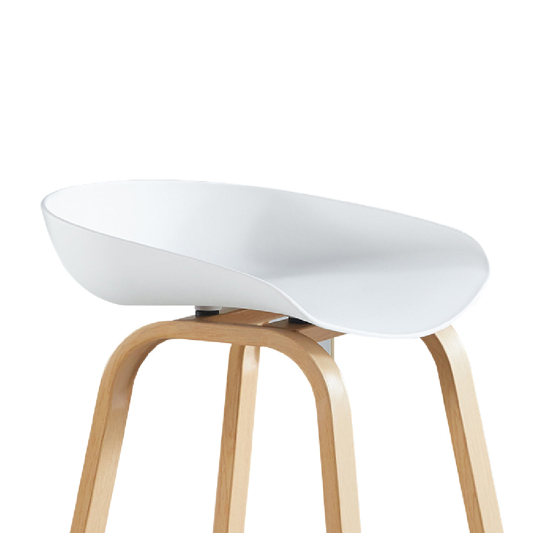 LUBNA Bar Stool White