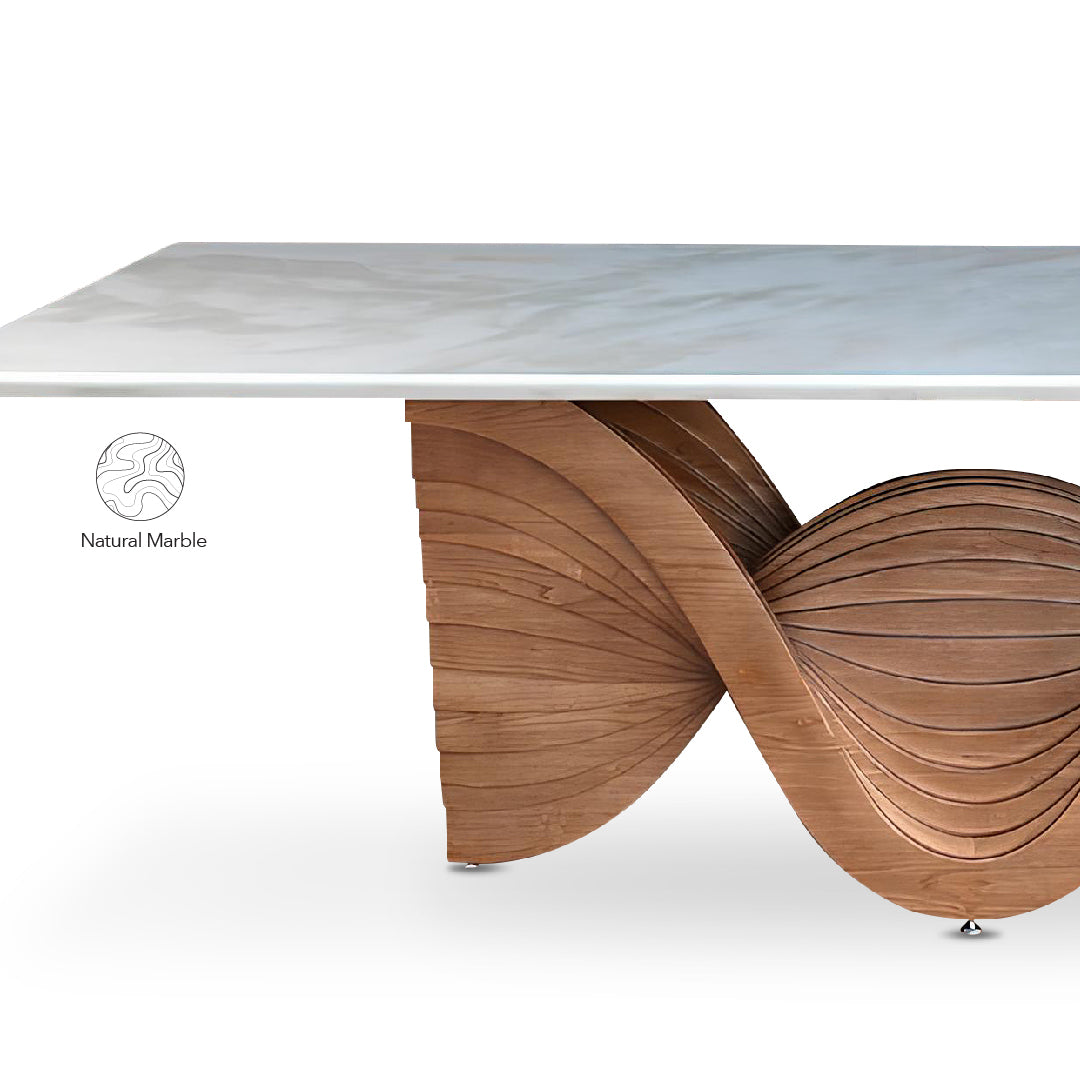 MAIA Natural Marble Dining Table