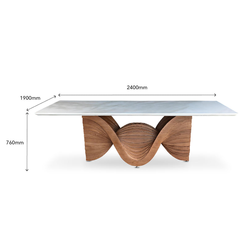 MAIA Natural Marble Dining Table