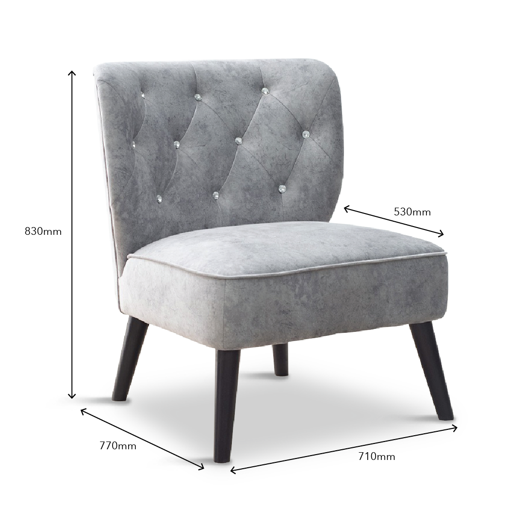 MOLLY Lounge Chair Grey