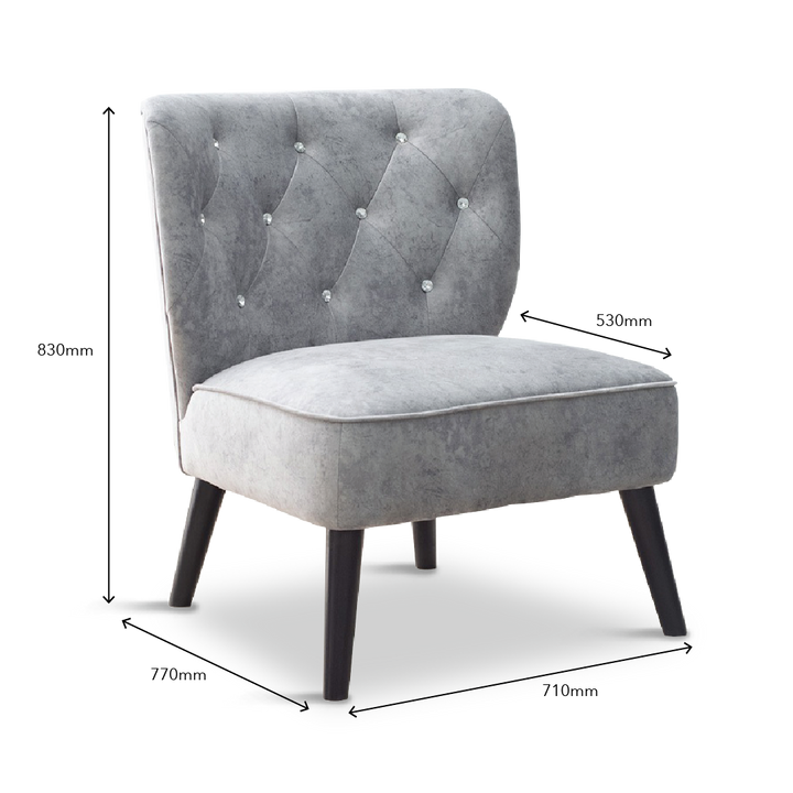 MOLLY Lounge Chair Grey
