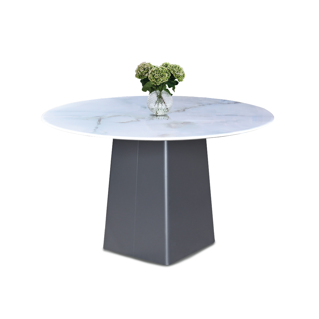 MARVELLA II Crystal Marble Dining Set