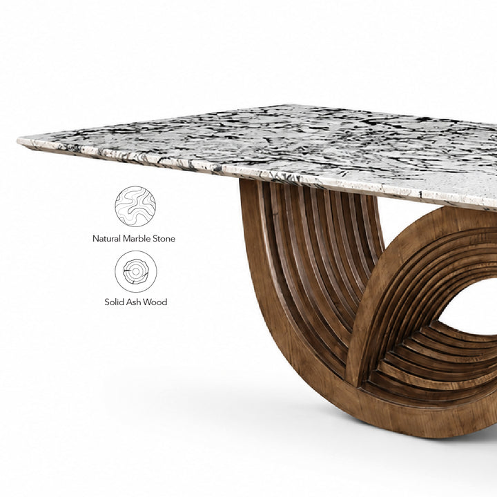 MAXIMILIAN Natural Marble Dining Table