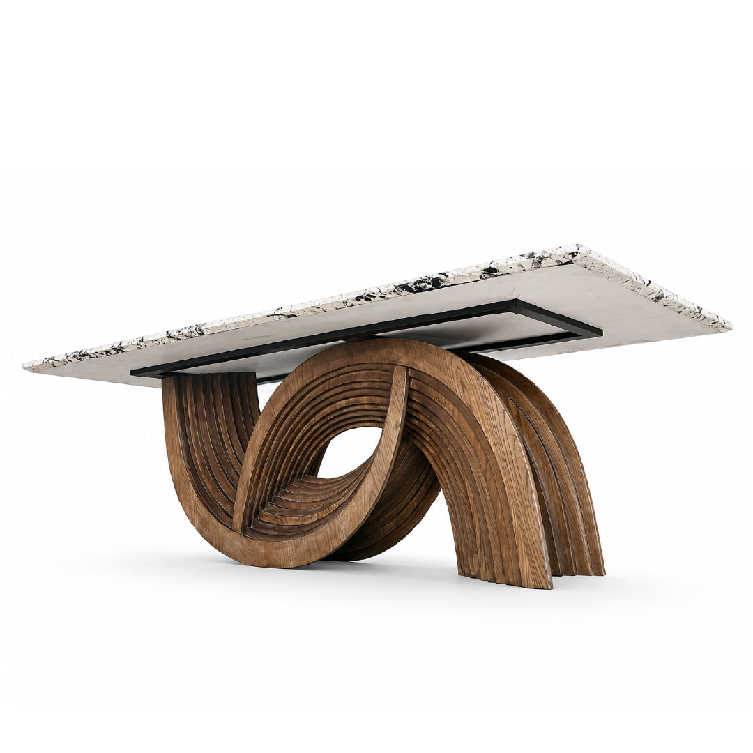 MAXIMILIAN Natural Marble Dining Table