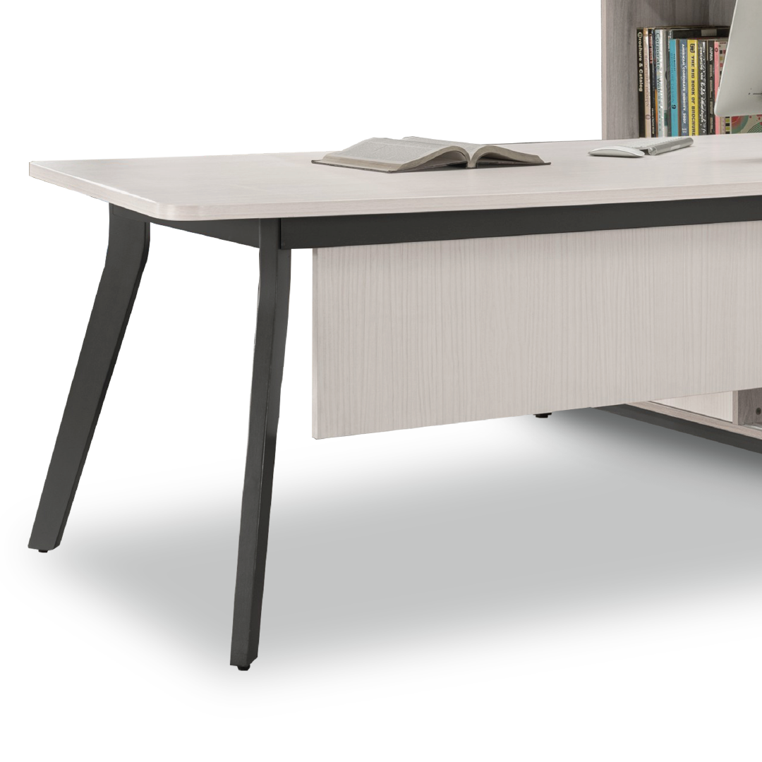 MAXVIN Director Table with Hutch