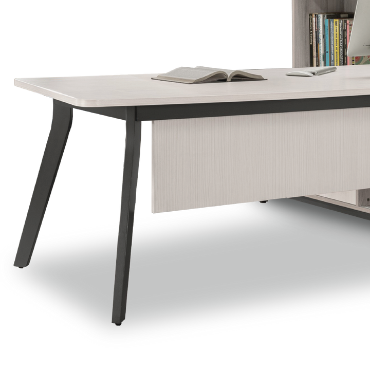 MAXVIN Director Table with Hutch