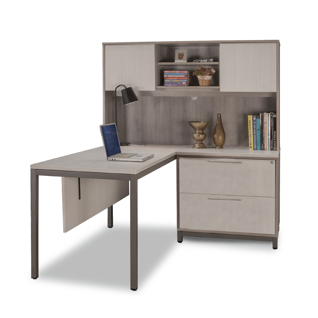 MAXVIN Executive Table with Hutch