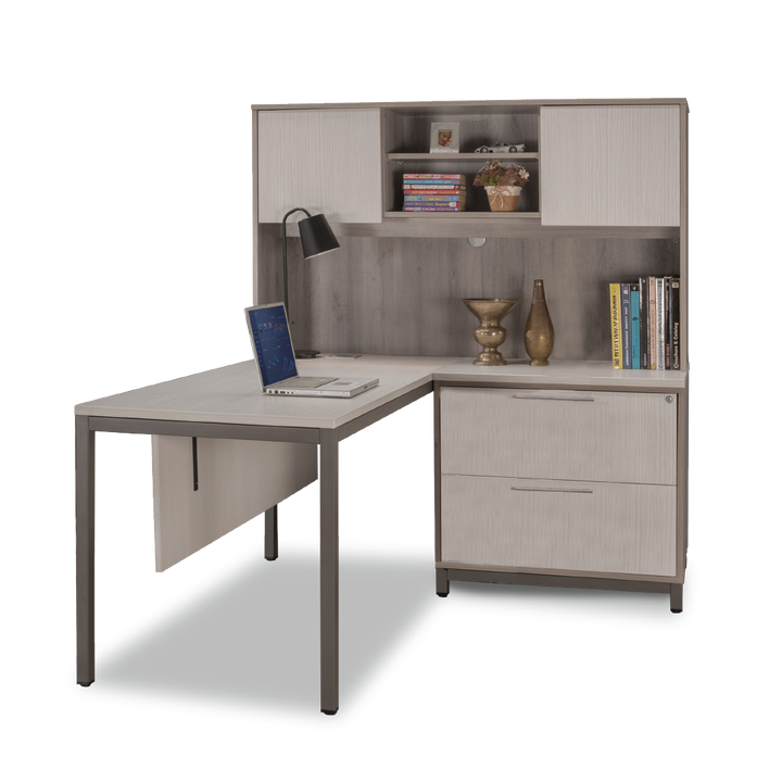 MAXVIN Executive Table with Hutch