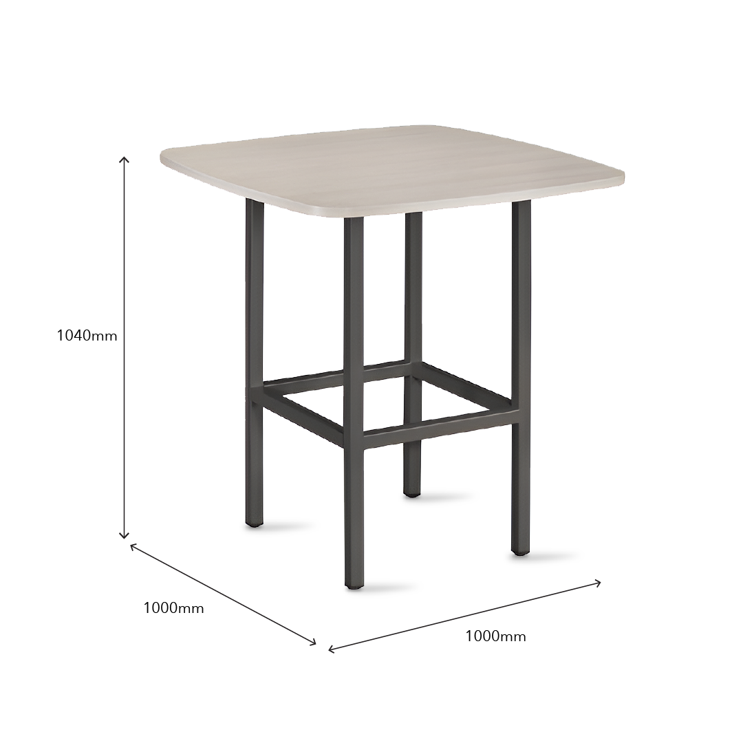 MAXVIN Square High Meeting Table Set