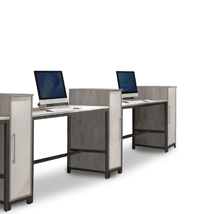 MAXVIN Workstation with Single Medium Cabinet (Cluster of 3)