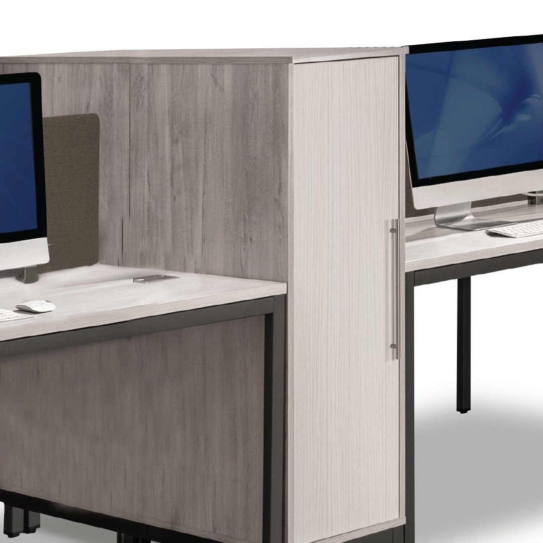 MAXVIN Workstation with Single Medium Cabinet (Cluster of 4)