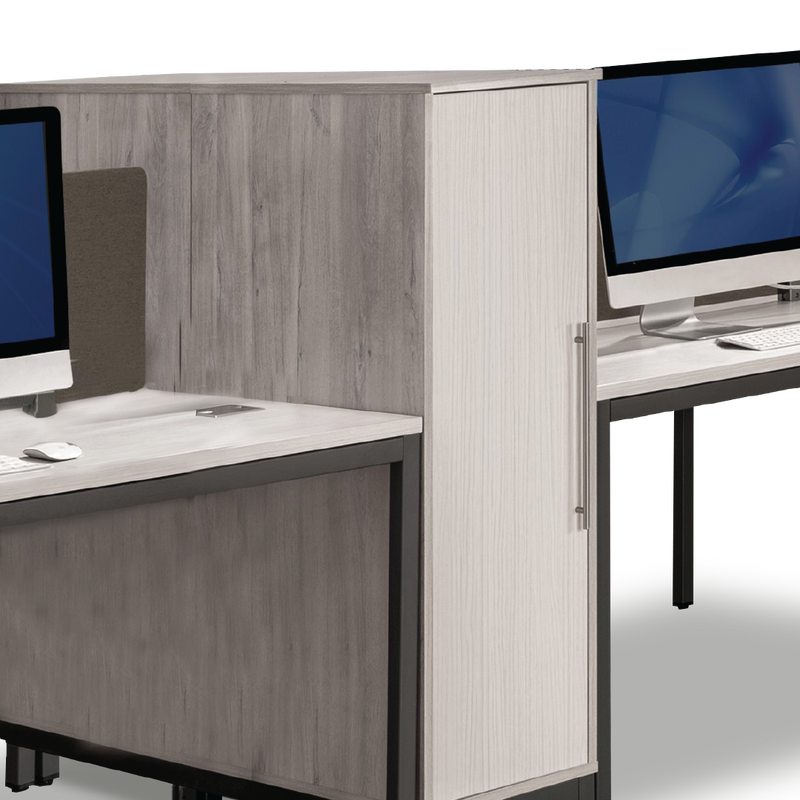 MAXVIN Workstation with Single Medium Cabinet (Cluster of 4)