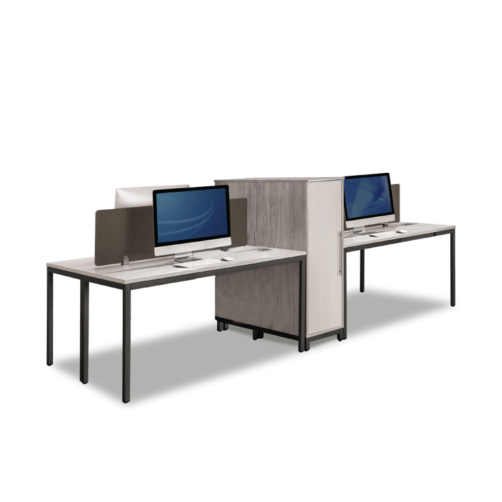 MAXVIN Workstation with Single Medium Cabinet (Cluster of 4)