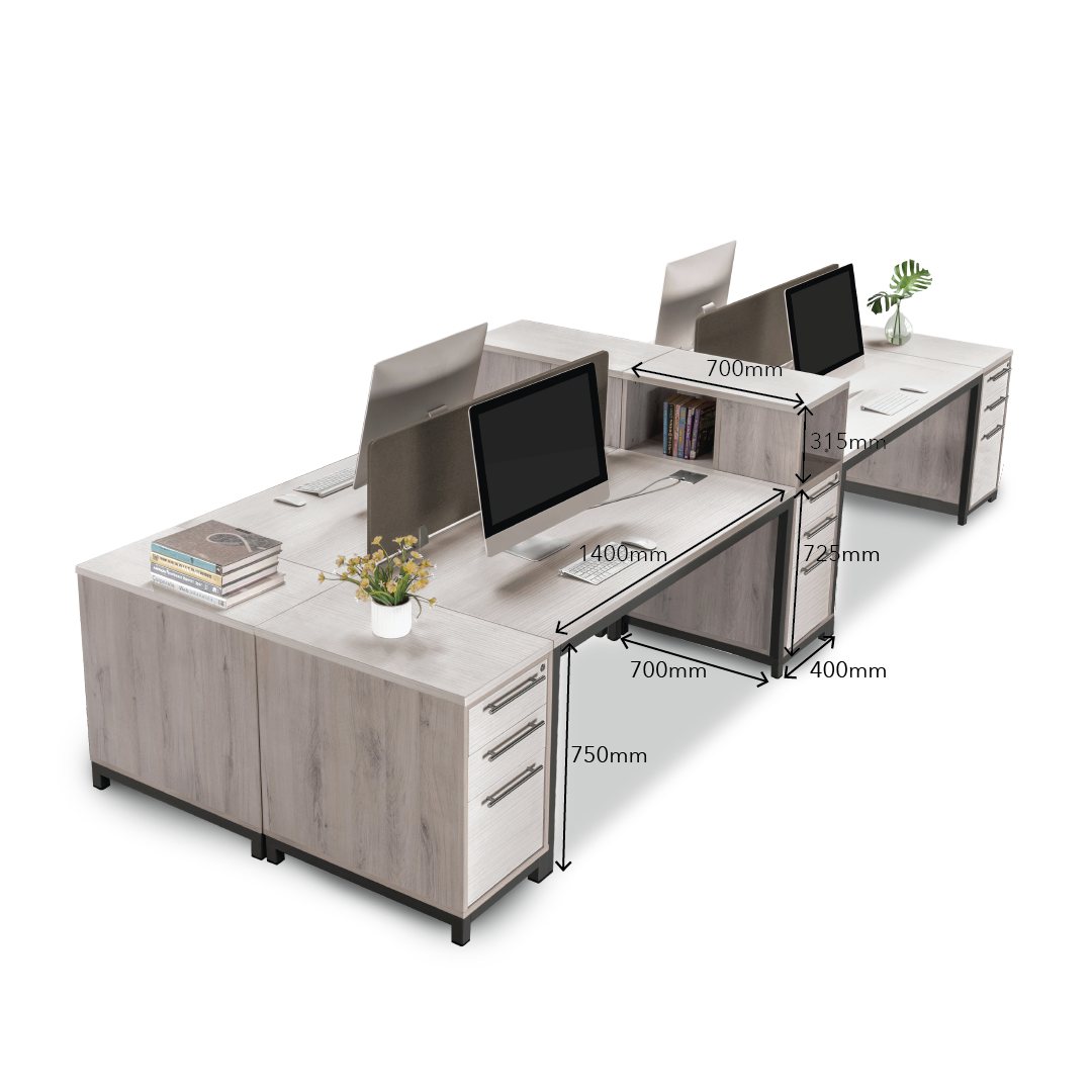 MAXVIN Workstation with Fixed Pedastal (Cluster of 4)