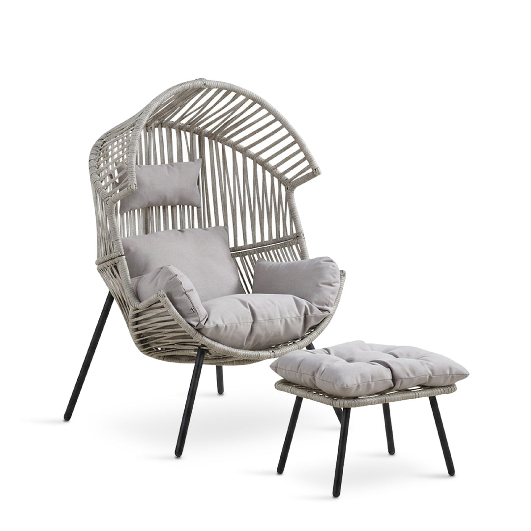 MEADOW Outdoor Lounge Chair with Ottoman