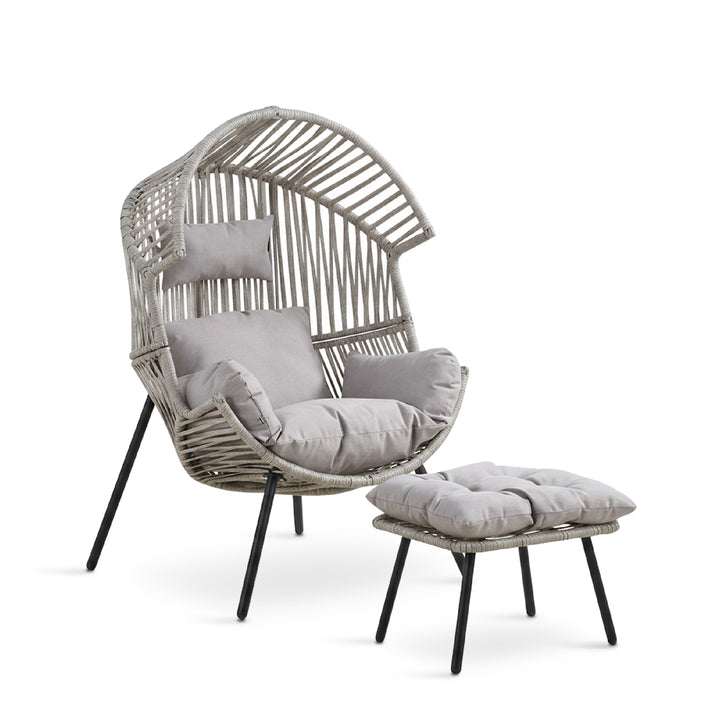 MEADOW Outdoor Lounge Chair with Ottoman