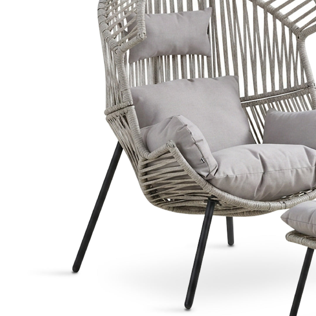 MEADOW Outdoor Lounge Chair with Ottoman