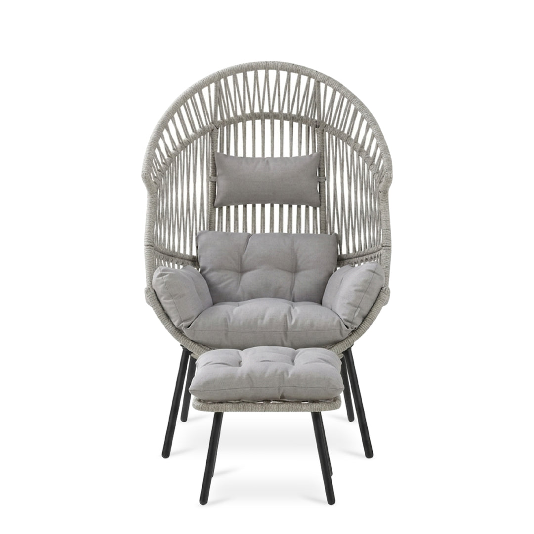MEADOW Outdoor Lounge Chair with Ottoman