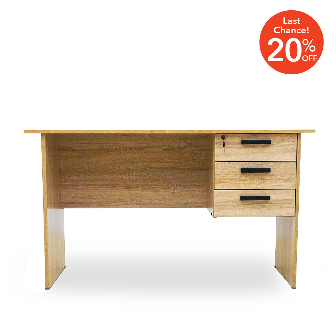 MEEPA 5' Writing Table with Right Side Pedestal