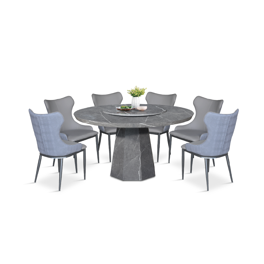 MERCEDE Marble Dining Set