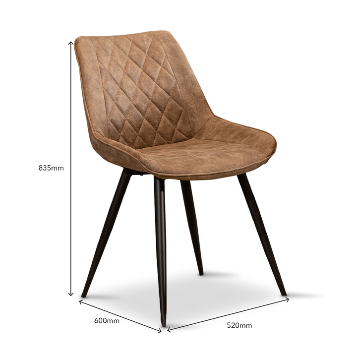 MIKA Dining Chair (Brown)