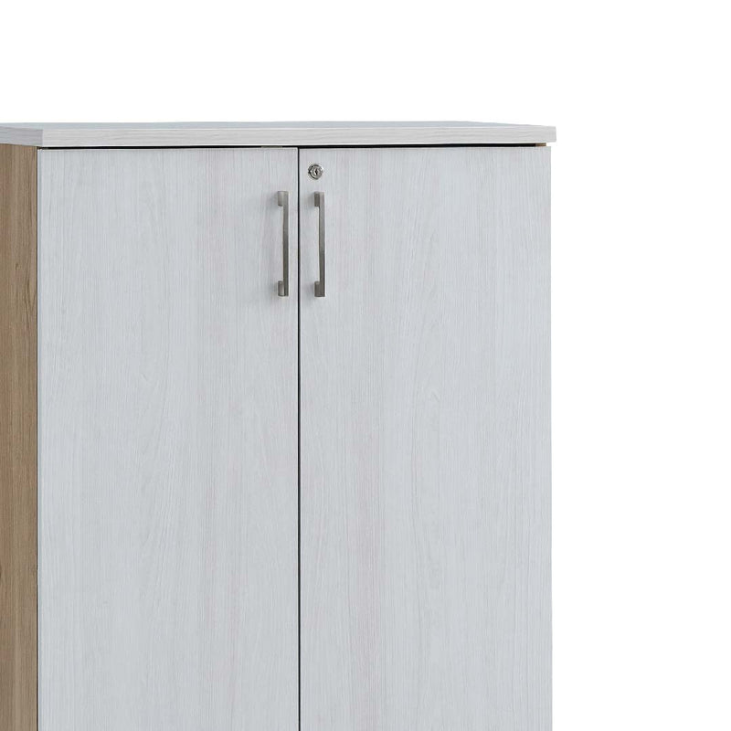 MISSION Medium Height Cabinet with Wooden Door