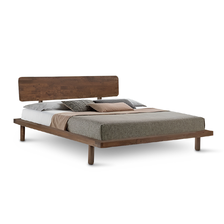 MUJIE Walnut Bed