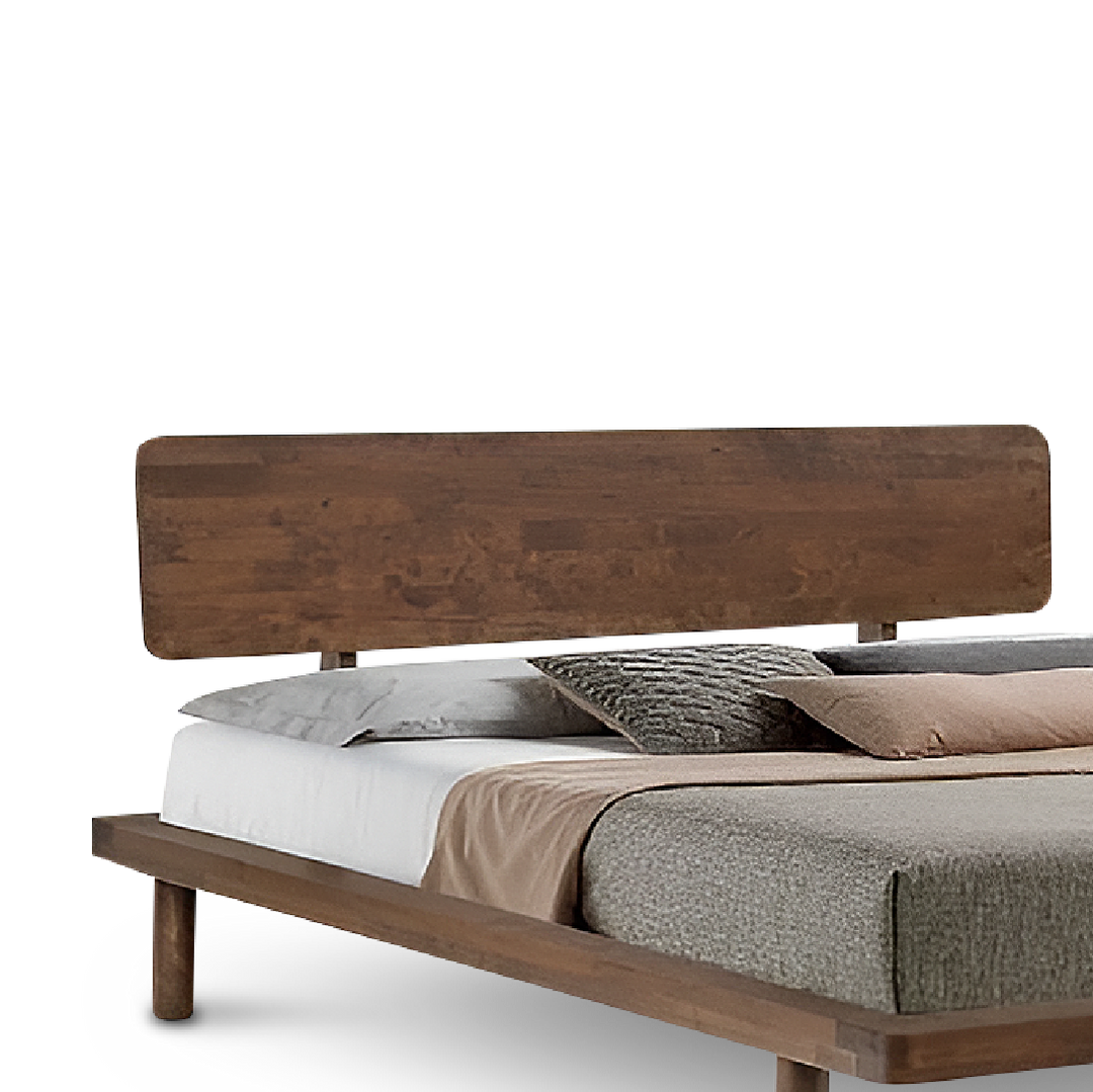 MUJIE Walnut Bed