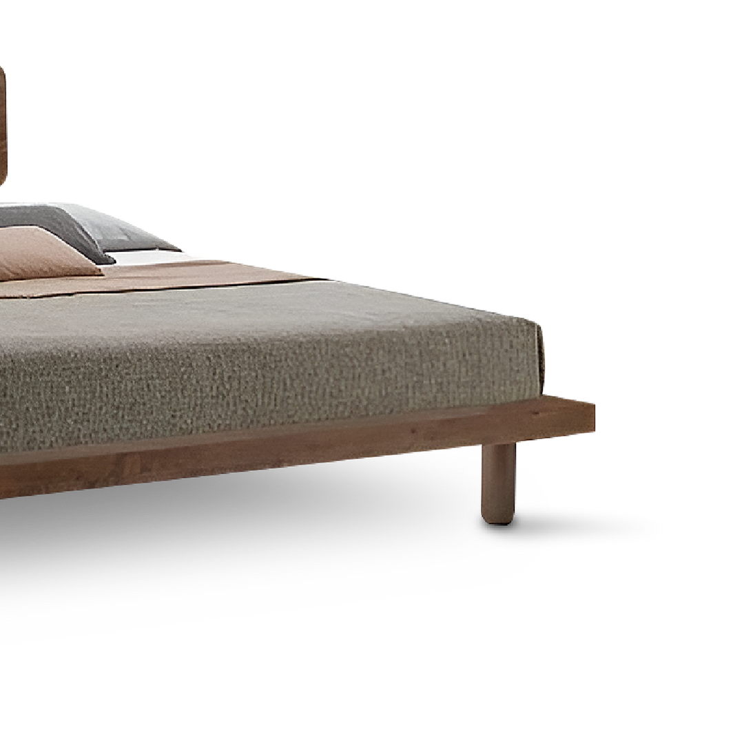 MUJIE Walnut Bed