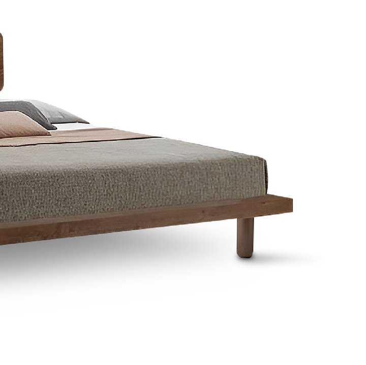 MUJIE Walnut Bed