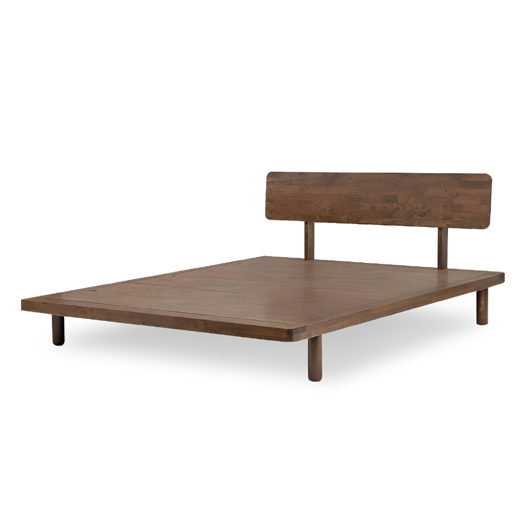 MUJIE Walnut Bed