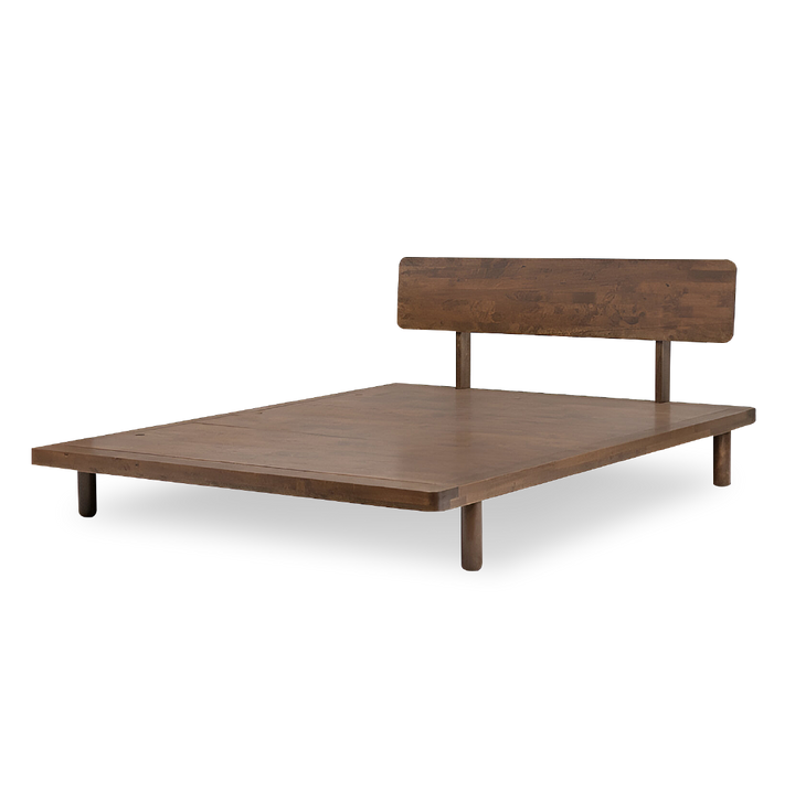 MUJIE Walnut Bed