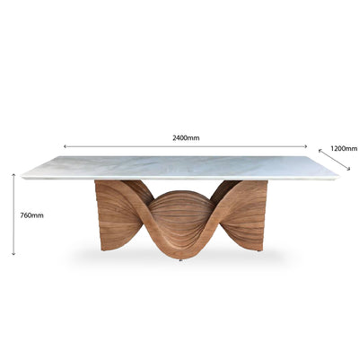 MAIA Natural Marble Dining Table