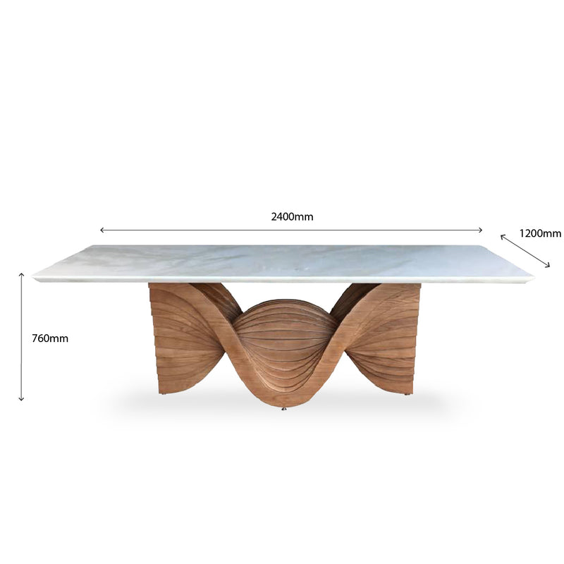 MAIA Natural Marble Dining Table