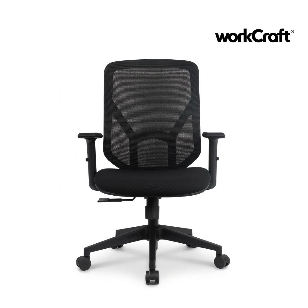 MALLORY Mesh Medium Back Office Chair Black