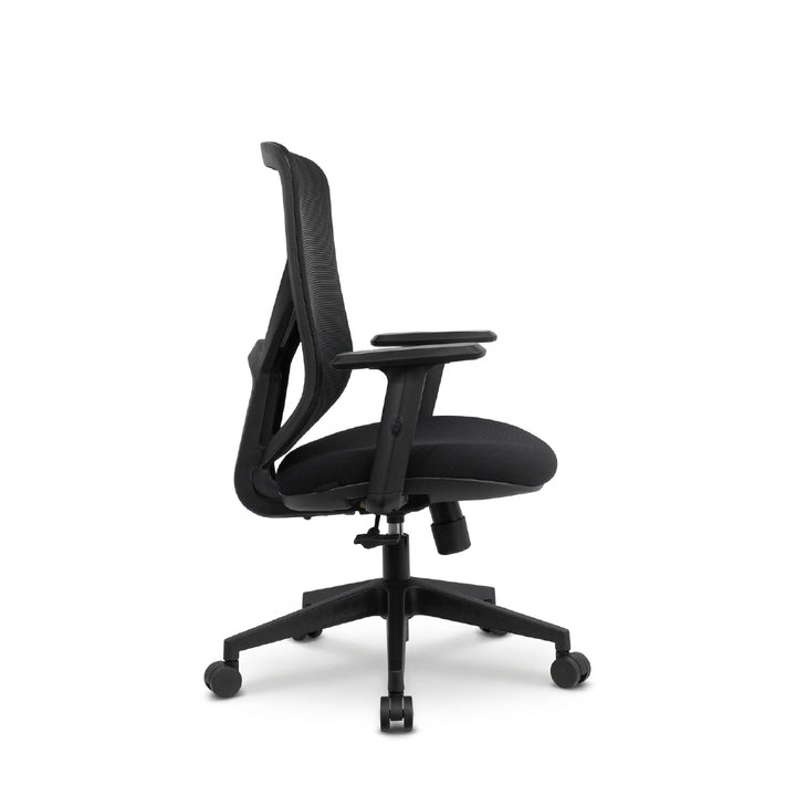 MALLORY Mesh Medium Back Office Chair Black