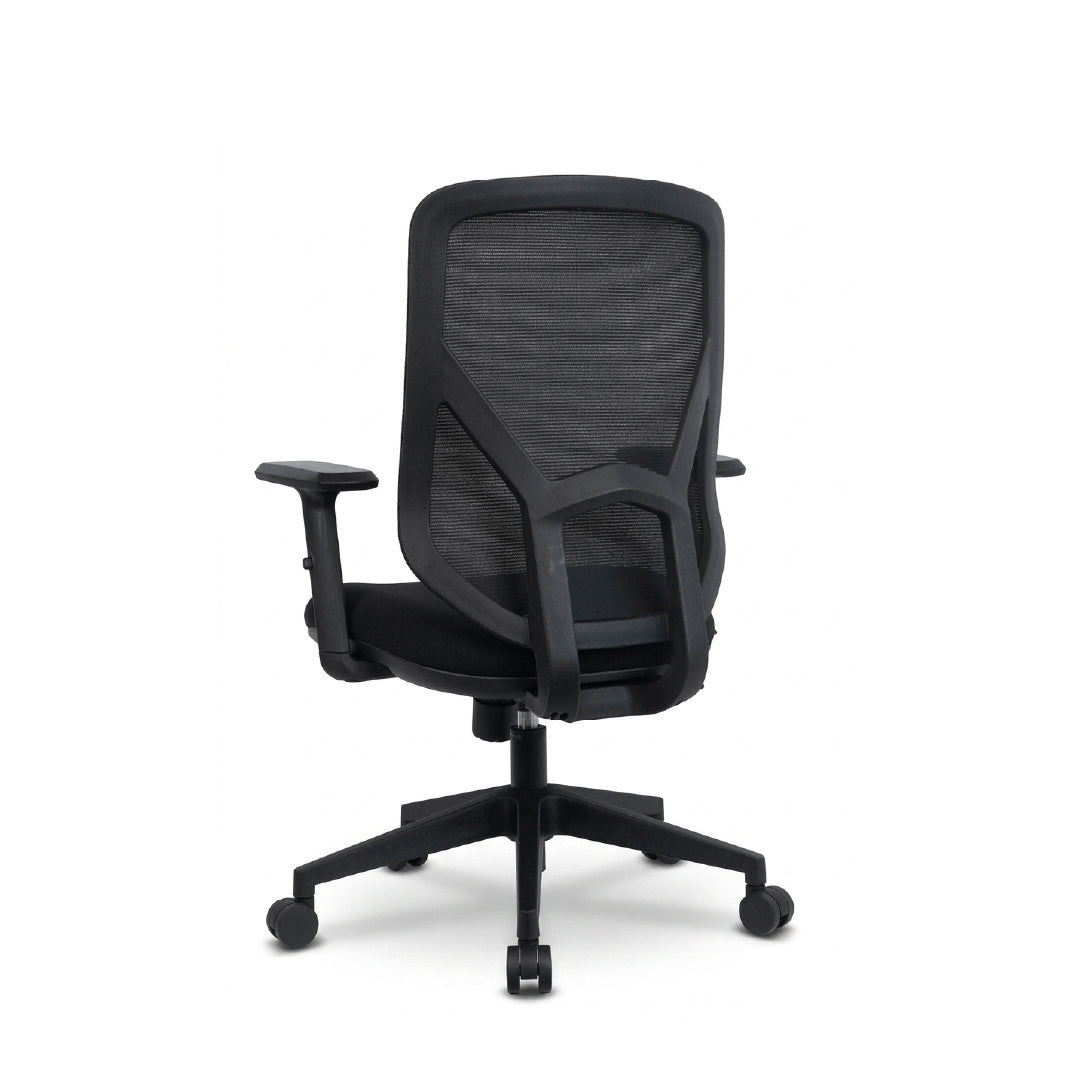 MALLORY Mesh Medium Back Office Chair Black