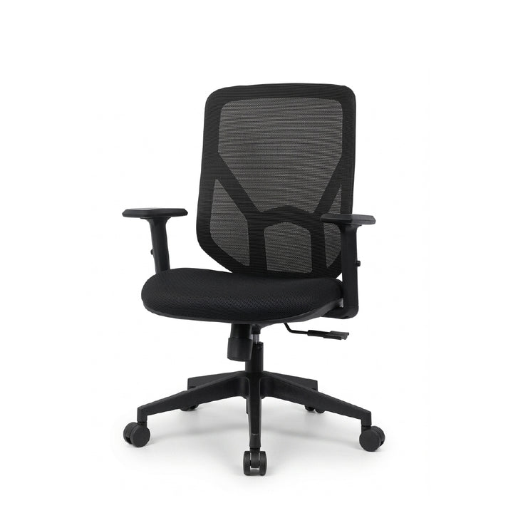 MALLORY Mesh Medium Back Office Chair Black