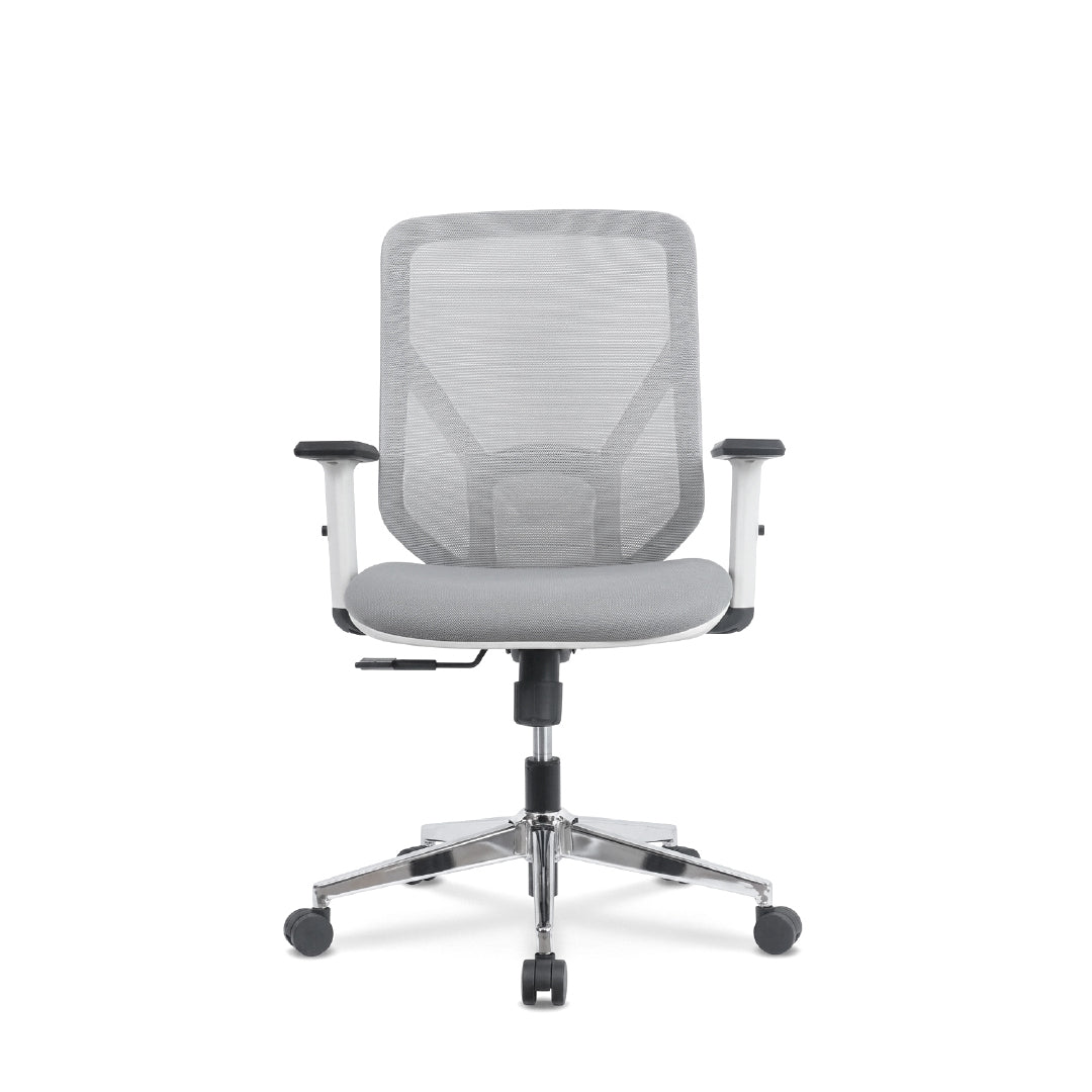MALLORY Medium Back Office Chair Grey
