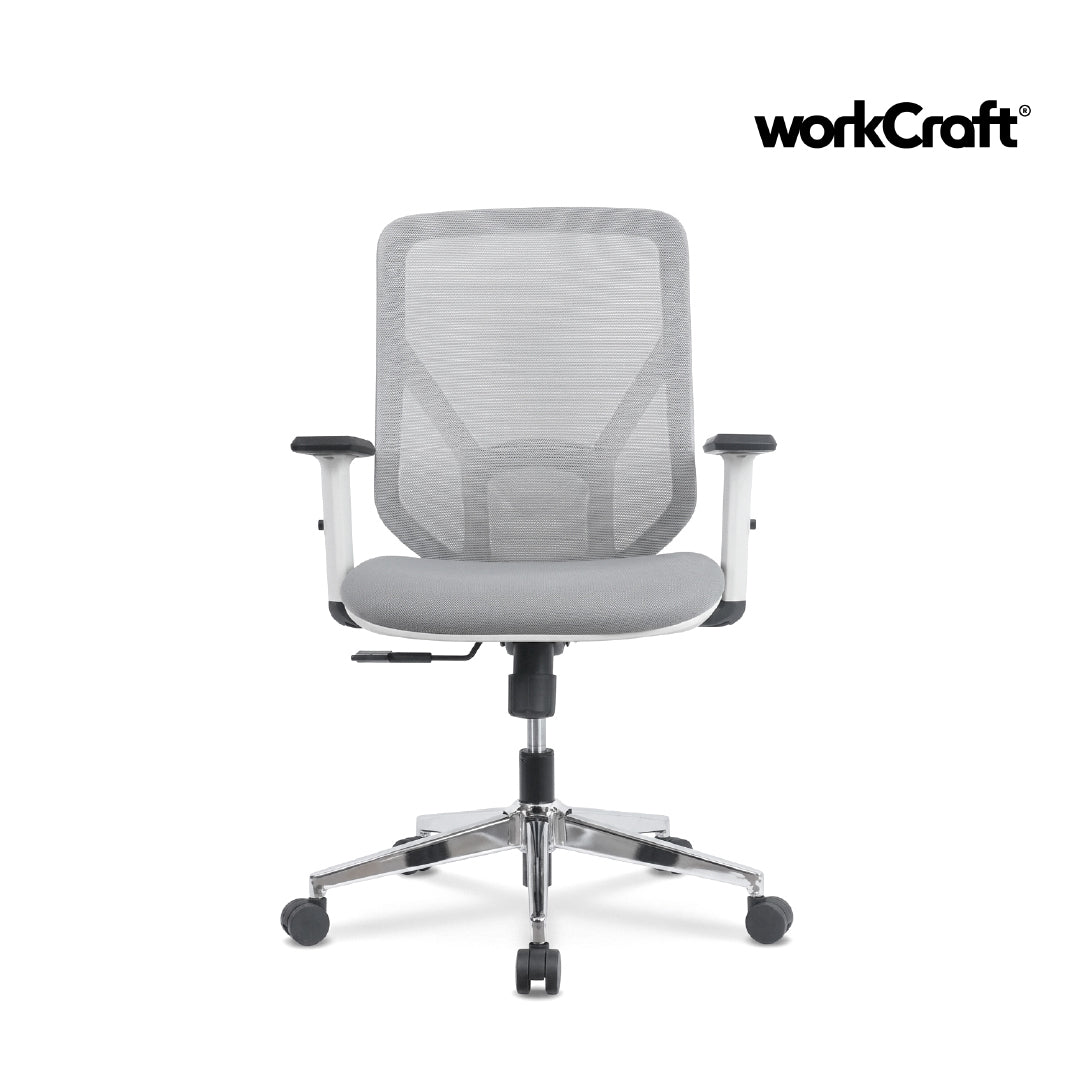 MAVERICK Mesh Medium Back Office Chair Grey