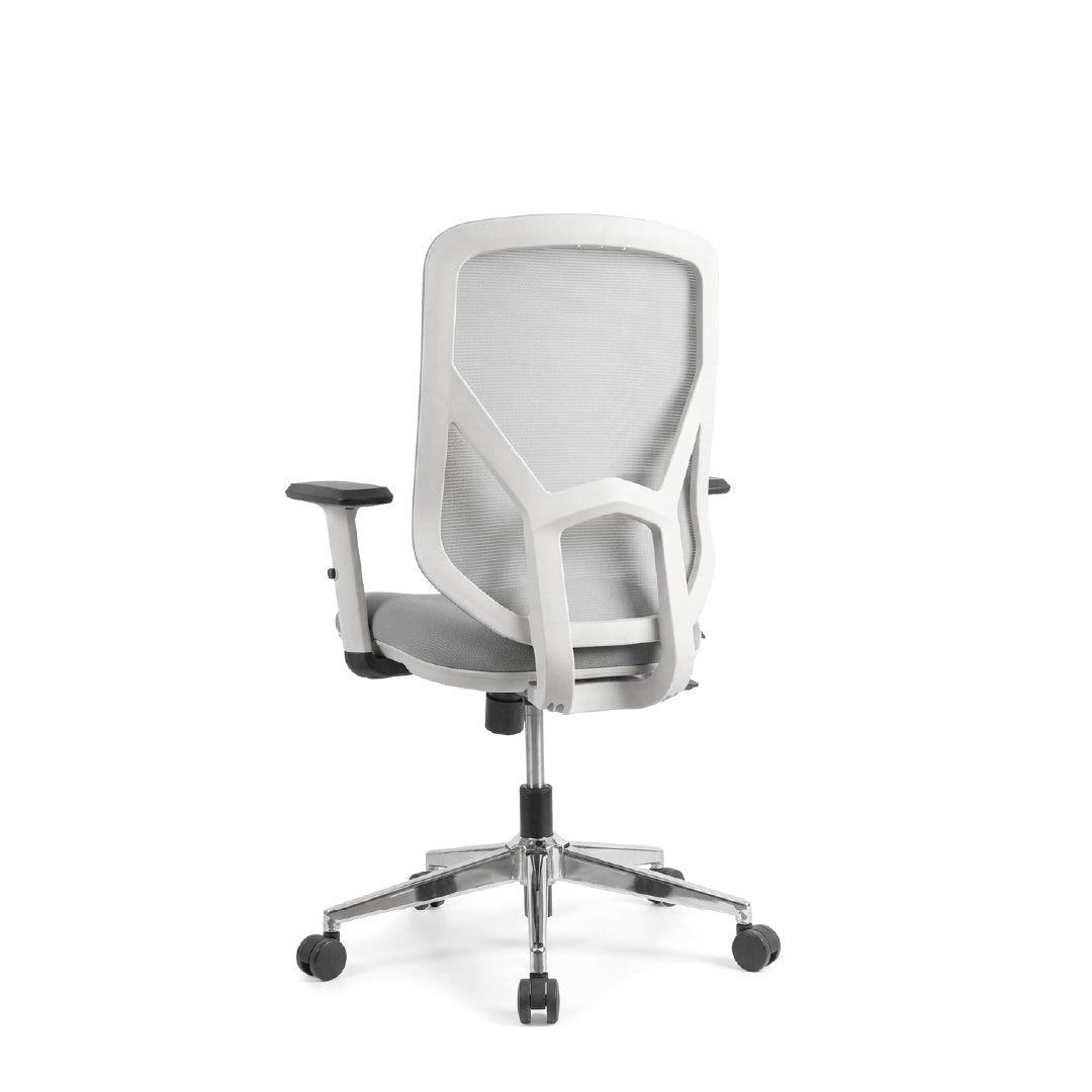 MALLORY Medium Back Office Chair Grey
