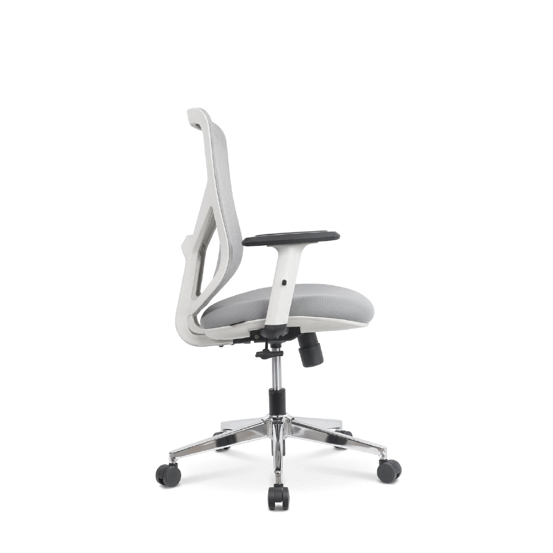 MALLORY Medium Back Office Chair Grey