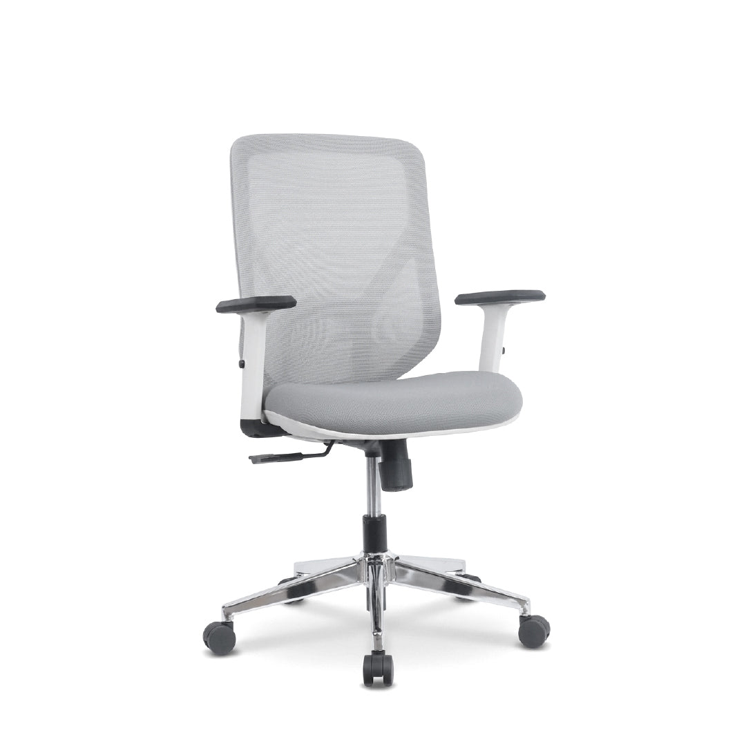 MALLORY Medium Back Office Chair Grey