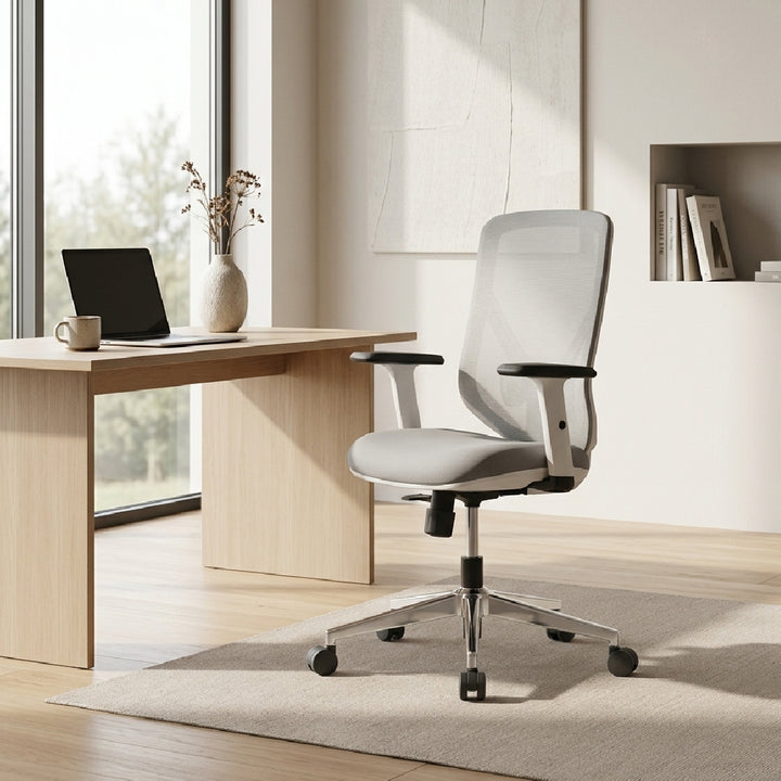 MAVERICK Mesh Medium Back Office Chair Grey