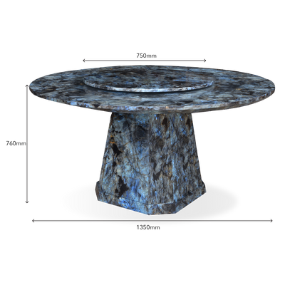 TOURMALINE Marble Dining Table