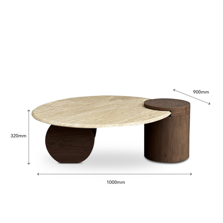 MARS Marble Coffee Table