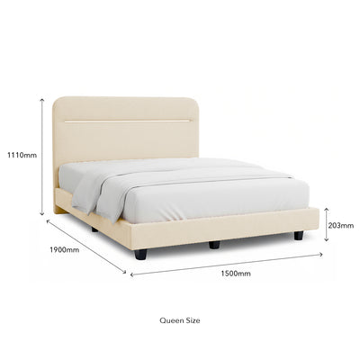 MATTEO Light Beige Bed