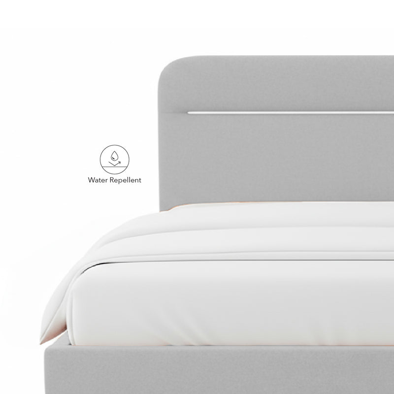 MATTEO Silver Grey Bed